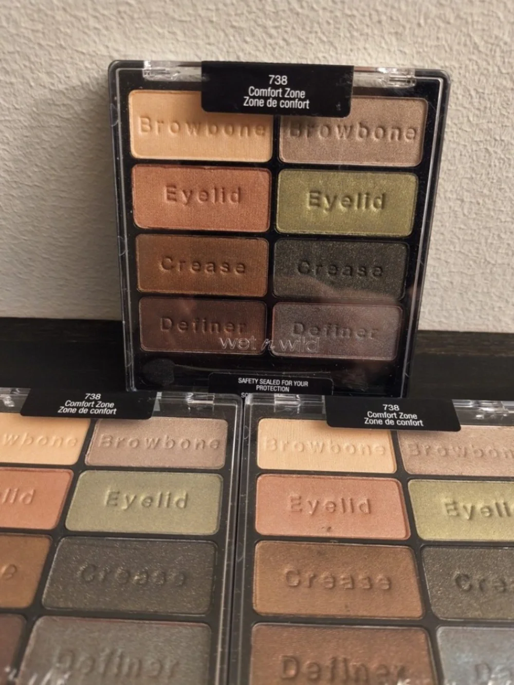 Wet n Wild Coloricon Eyeshadow Collection 738 Comfort Zone x3